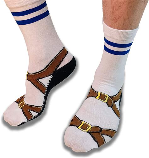 mens novelty sandal socks